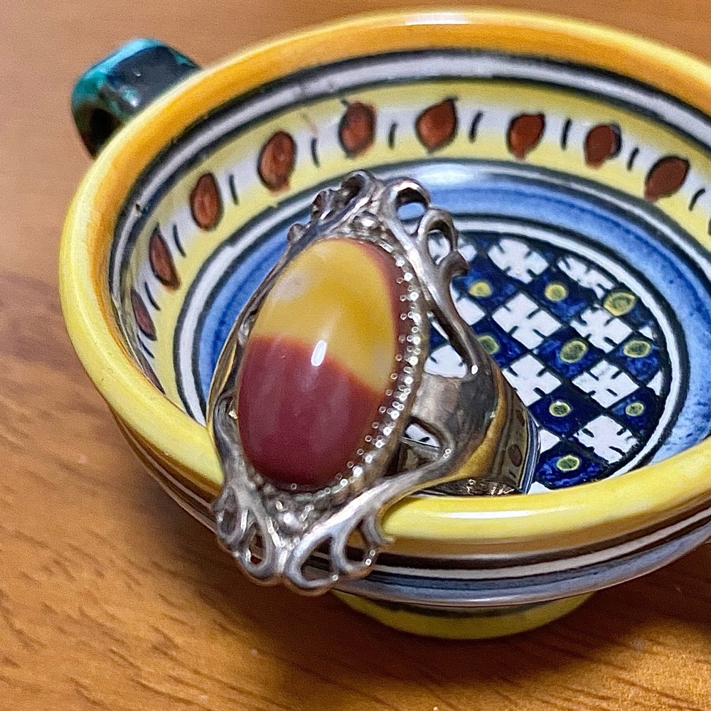 Unique Sterling Silver Ring Size 9